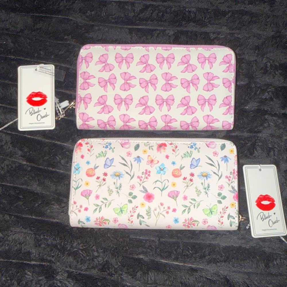 Blush Crush Floral Women's Wallet - Pink and Floral long wallet